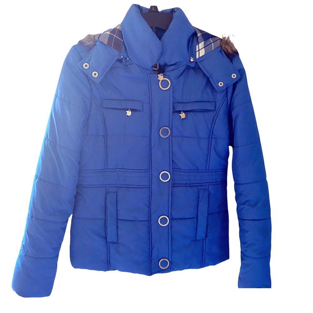 DOLLHOUSE BLUE WINTER HOODED JACKET SIZE M